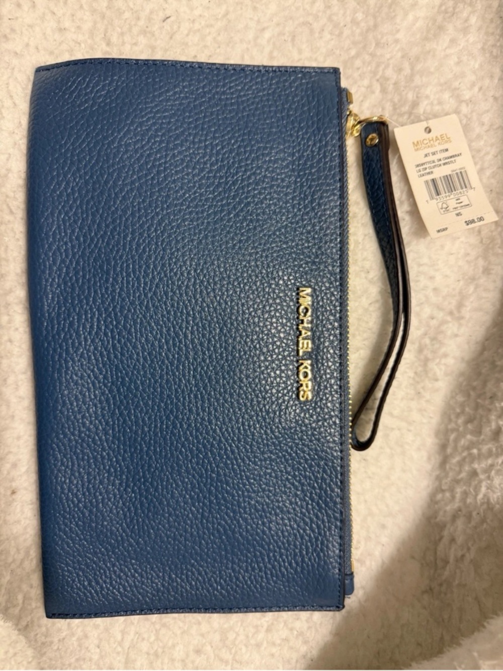 Michael Kors Jet Set Clutch Wristlet LG Leather